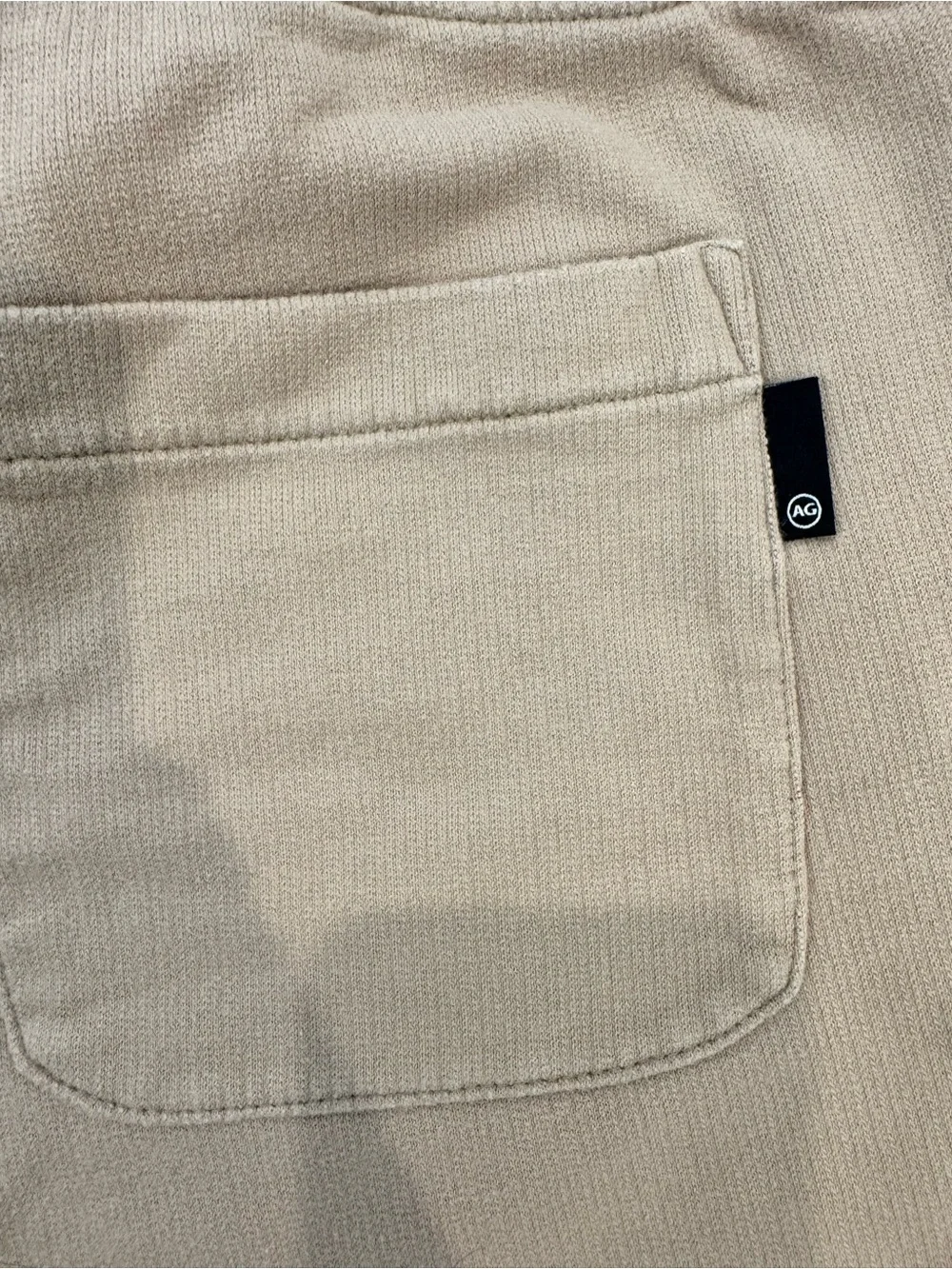 AG Adriano Goldschmied Men's Drawstring Cotton Shorts - Tan
